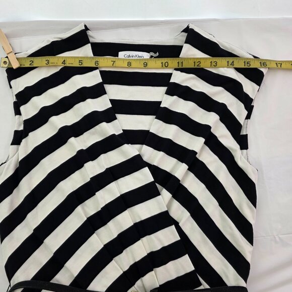 Calvin Klein Women’s V-Neck Wrap Front Sleeveless Dress –Size 4 - Picture 8 of 11